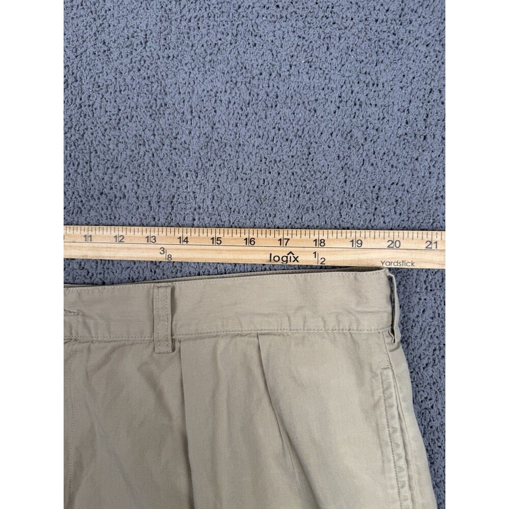 Vintage Polo Ralph Lauren Shorts Mens 42 Khaki Pleated Tyler Short Classic - Picture 7 of 10